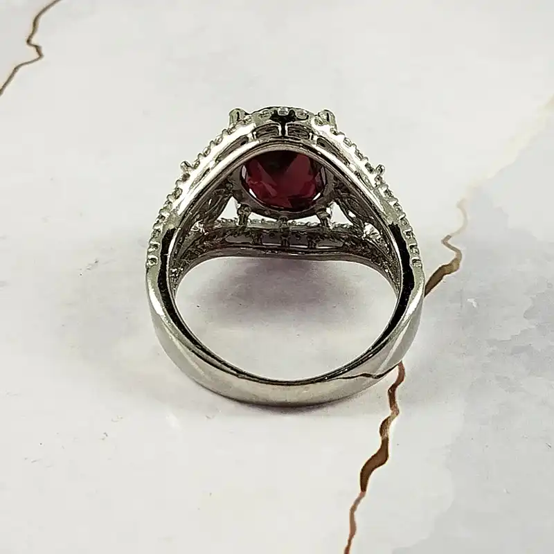 انگشتر نقره زنانه سلین کالا مدل یاقوت سرخ کد 54