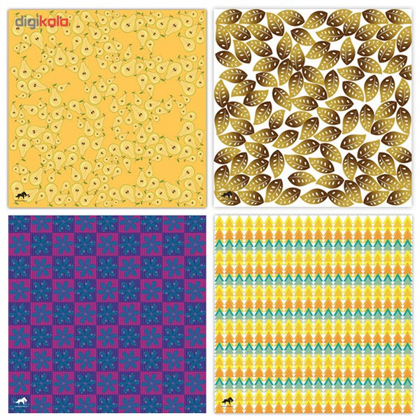 بسته کاغذ اوریگامی اوریمان طرح نقوش فانتزی