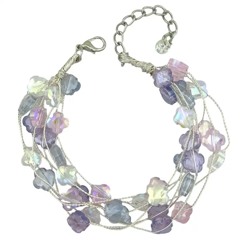 دستبند زنانه مدل گل کد B4790