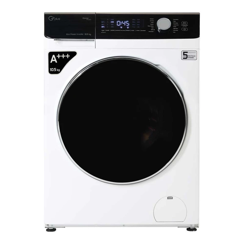 ماشین لباسشویی جی پلاس مدل GWM-K1058 ظرفیت 10.5 کیلوگرم