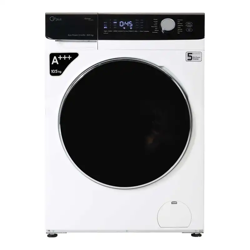 ماشین لباسشویی جی پلاس مدل GWM-P104W ظرفیت 10.5 کیلوگرم