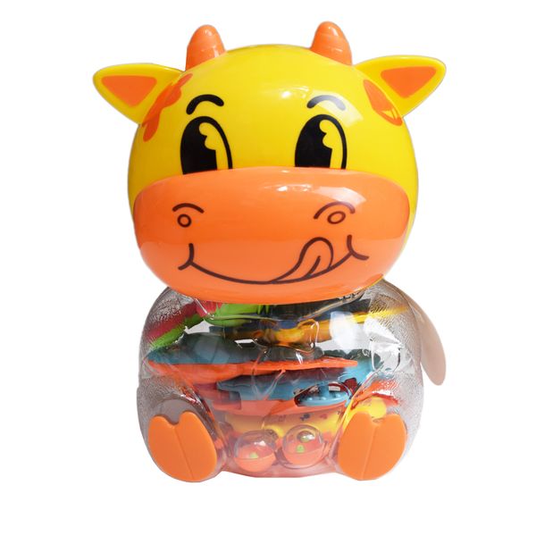 جغجغه طرح گاو مجموعه 6 عددی