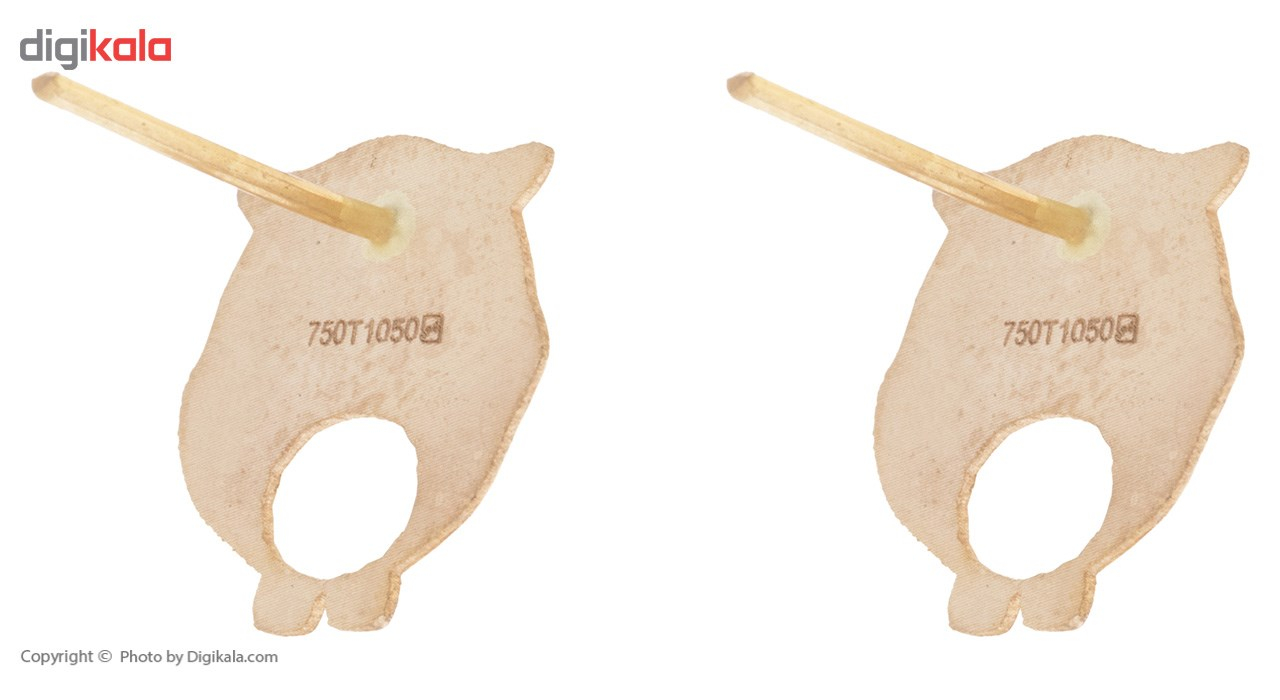 گوشواره طلای 18 عیار ماهک مدل ME0739