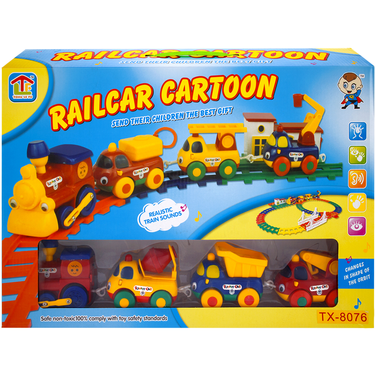 قطار اسباب بازی تونگ لی فو مدل Rail Car Cartoon