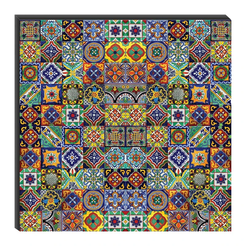 تابلو شاسی میم تیم طرح کاشی مکزیکی مدل T1504