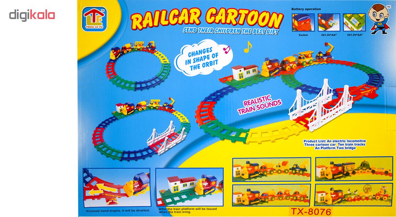 قطار اسباب بازی تونگ لی فو مدل Rail Car Cartoon