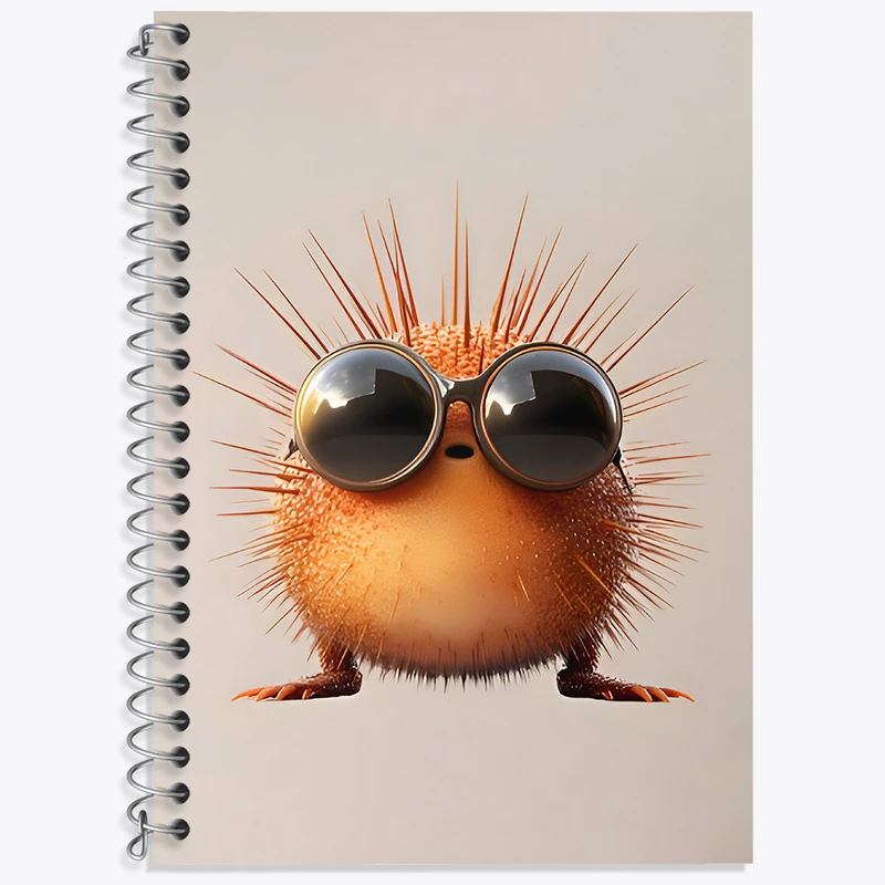 دفتر زبان 50 برگ خندالو مدل سه خط طرح هیولای بامزه کد N5951