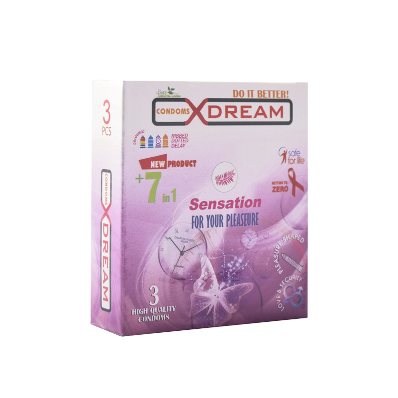 کاندوم ایکس دریم مدل Sensation بسته 3 عددی