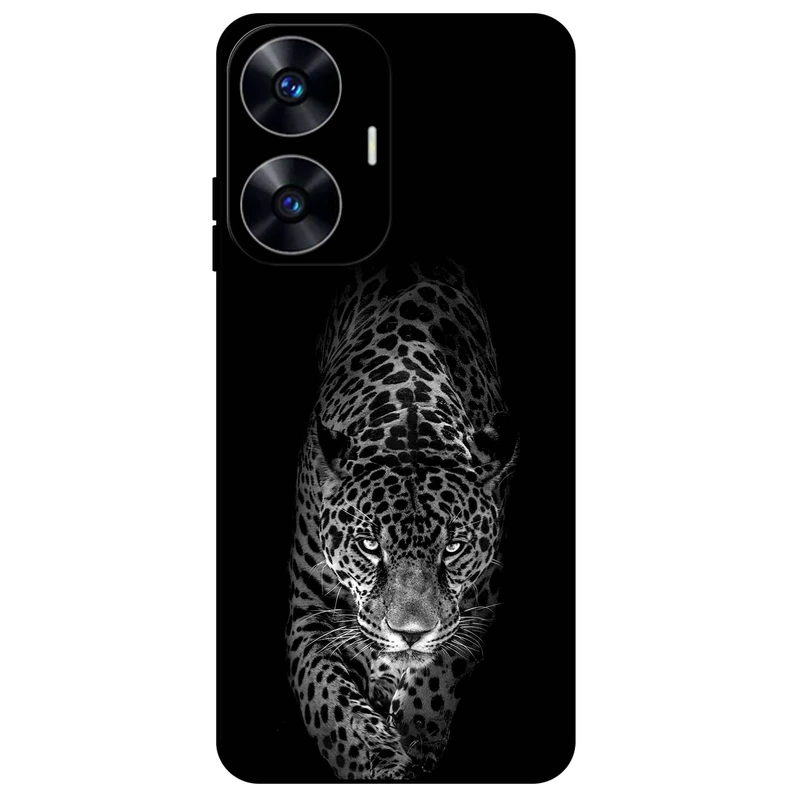 کاور مگافون طرح پلنگ مدل 1879 مناسب برای گوشی موبایل ریلمی C55    