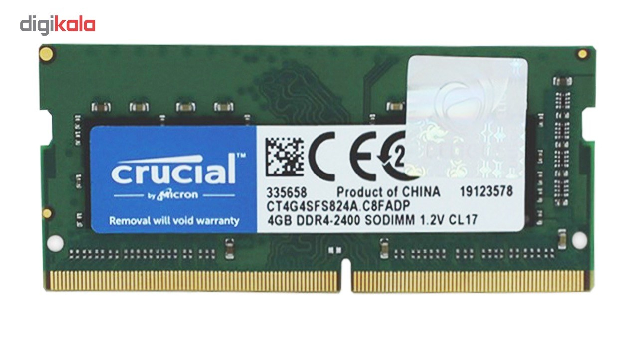 رم لپ تاپ کروشیال مدل DDR4 ، 2400MHZ ظرفیت 4 گیگابایت