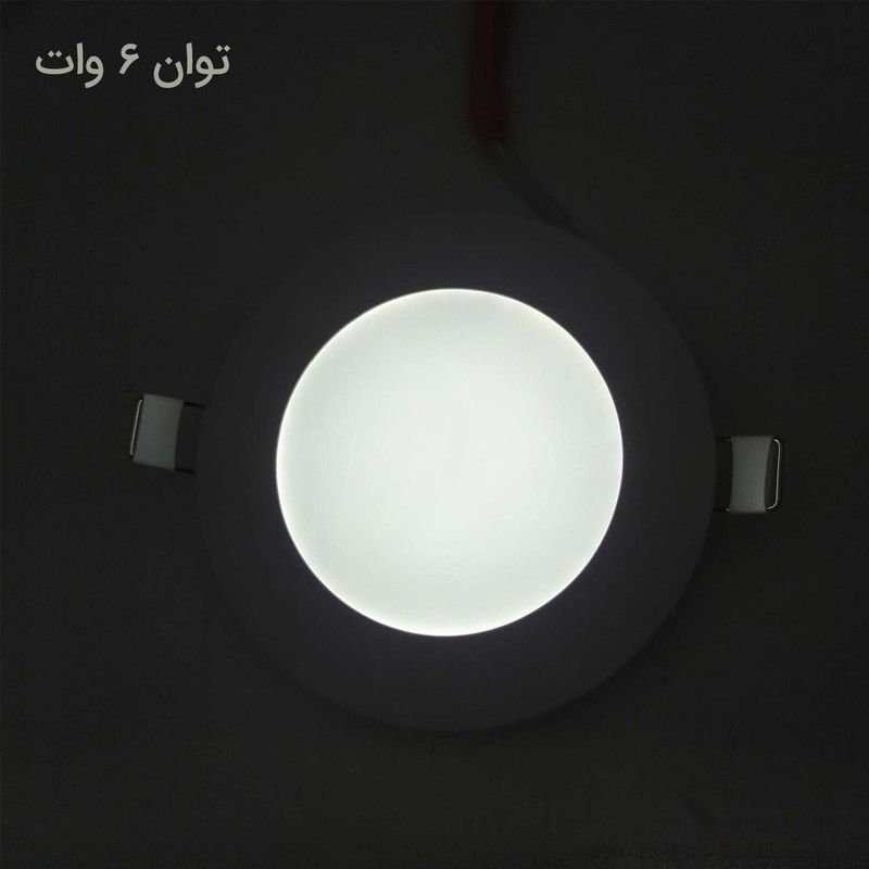 چراغ سقفی 6 وات اپتونیکا مدل هالوژن بسته دو عددی
