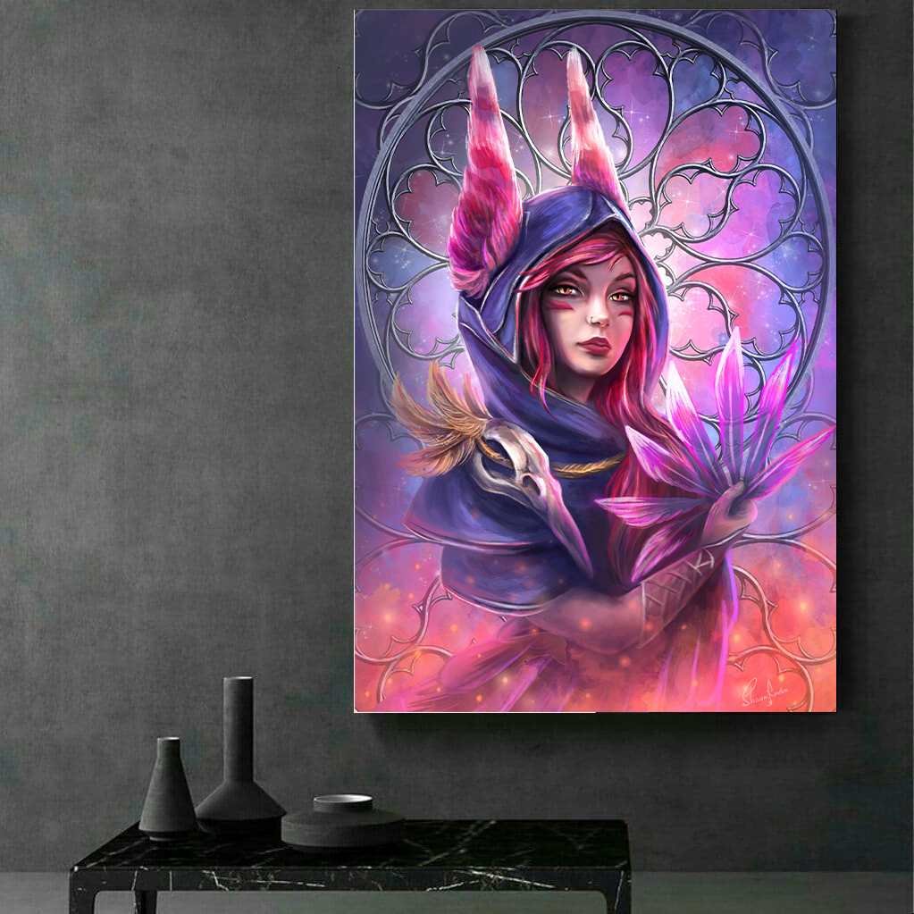 تابلو شاسی طرح دختر مدل Girl in hoodie کد AR1026