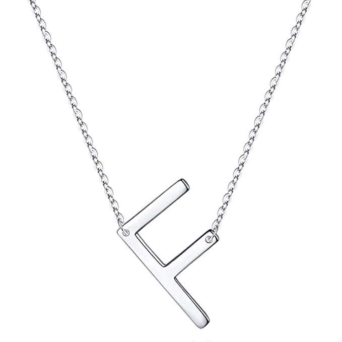 گردنبند نقره مردانه لیردا مدل حرف F کد 0039 MHB گردنبند نقره مردانه لیردا مدل حرف F کد 0039 MHB