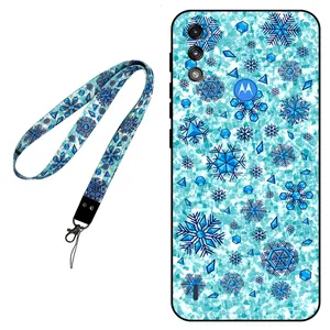 Megafone Snow Flake 0014 Cover For Motorola Moto E7i Power Mobile Neckband