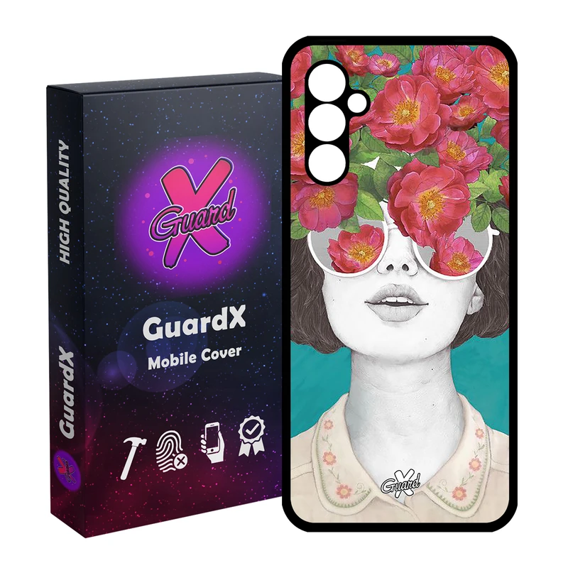 کاور گارد ایکس طرح Girl مدل Glass10148 مناسب برای گوشی موبایل سامسونگ Galaxy A24/A24 4G/M34 5G