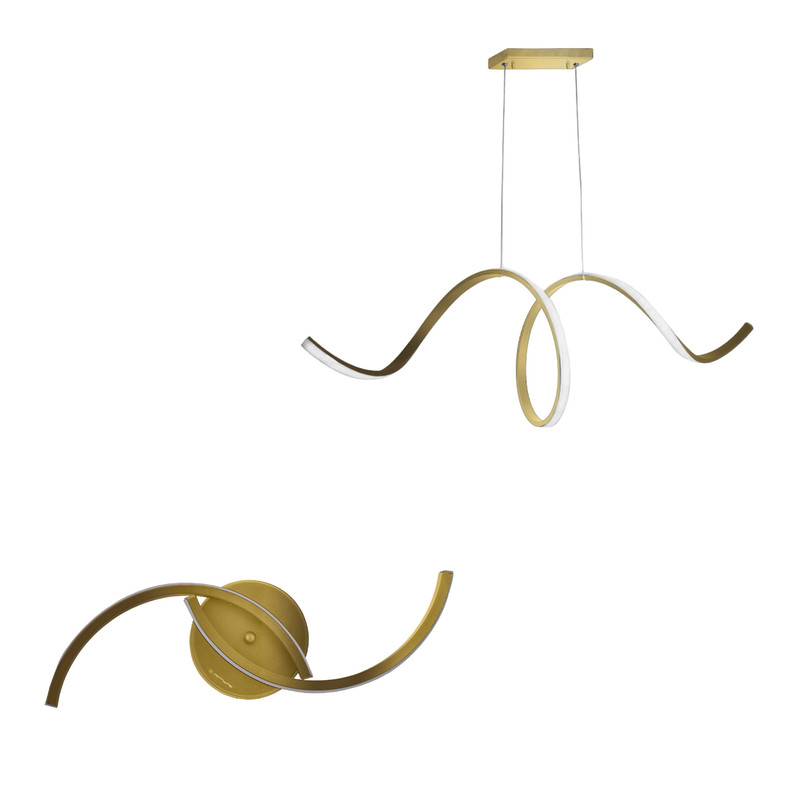 چراغ دیواری و چراغ آویز مدرن چشمه نور کد L6362L6350 بسته دو عددی
