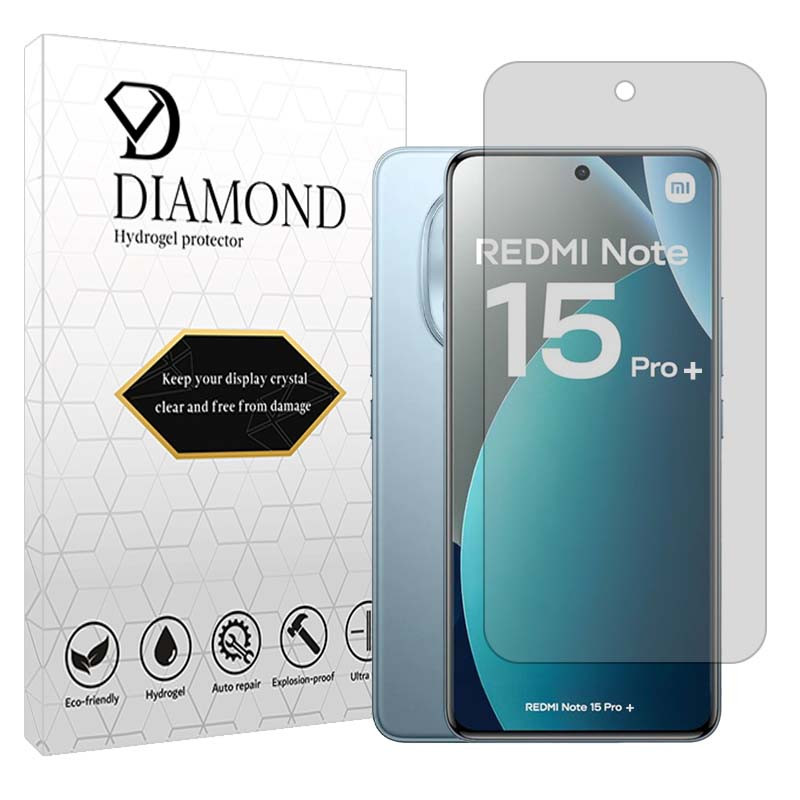 محافظ صفحه نمایش شفاف دیاموند مدل هیدروژلی مناسب برای گوشی موبایل شیائومی Redmi Note 15 Pro Plus