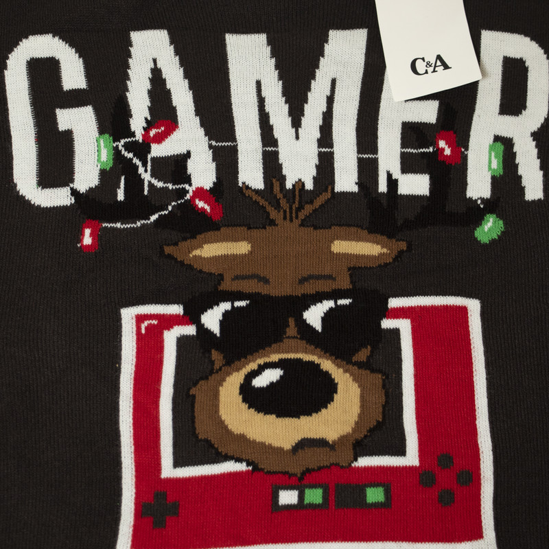 پلیور پسرانه سی اند ای مدل کریسمس طرح GAMER پلیور پسرانه سی اند ای مدل کریسمس طرح GAMER