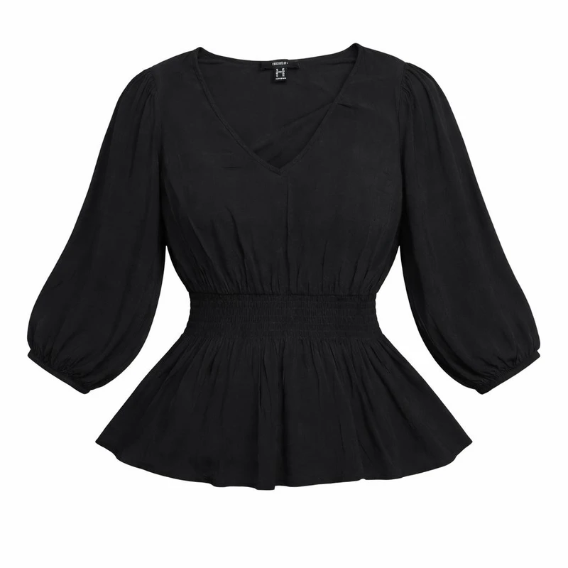 بلوز آستین بلند یقه هفت زنانه مدل سیلویا