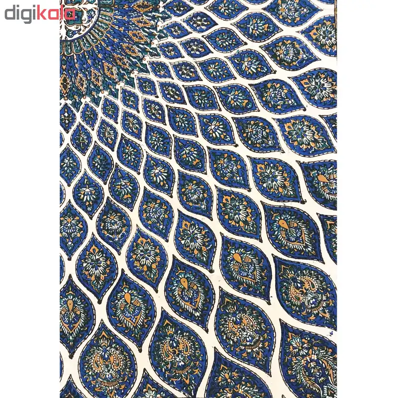 رومیزی قلمکار ممتاز اصفهان اثر عطريان طرح مسجد شیخ لطف اله مدل G125سایز 100*150 سانتی متر