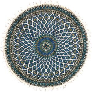 نقد و بررسی رومیزی قلمکار ممتاز اصفهان اثر عطريان طرح مسجد شیخ لطف اله مدل G126سايز دايره 100 سانتي متر توسط خریداران