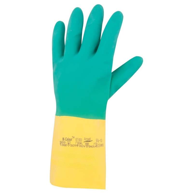 دستکش نظافت انسل مدل Bi-Colour 87-900