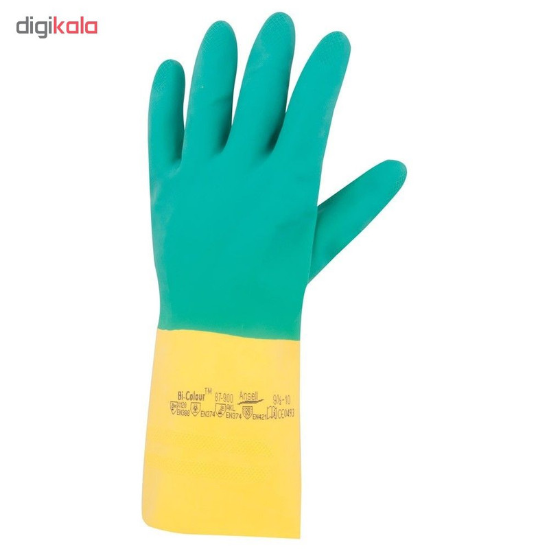 دستکش نظافت انسل مدل Bi-Colour 87-900