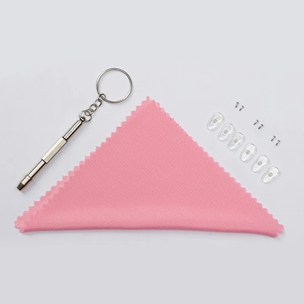 ست دستمال و بالشتک بینی عینک مدل 2102 مجموعه  4 عددی