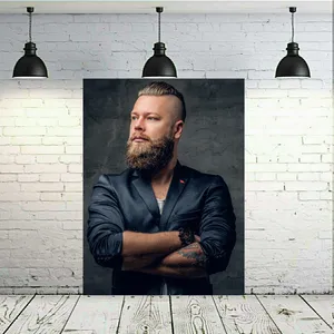 تابلو بوم طرح آرایشگاه مردانه کد SDB2056