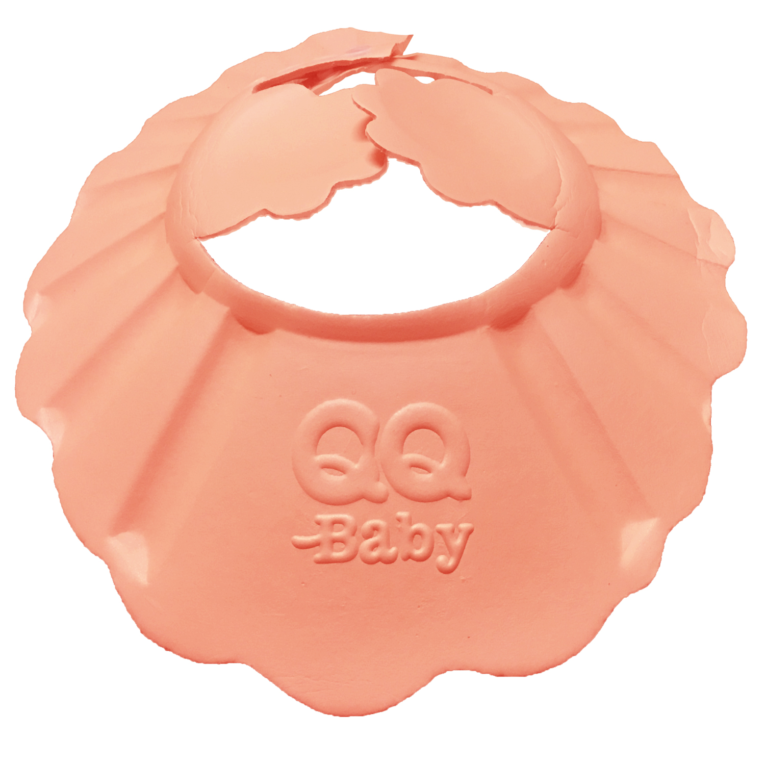 کلاه حمام نوزادی مدل چین دار کد 156 رنگ نارنجی