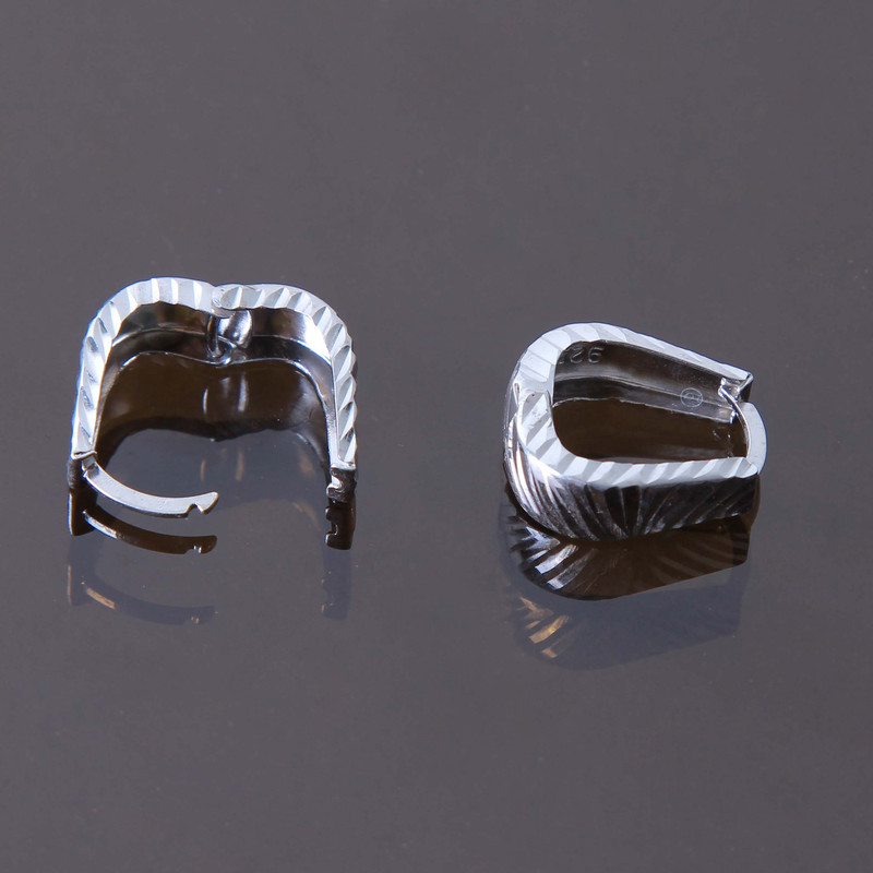 گوشواره نقره زنانه بازرگانی میلادی کد GZN_203