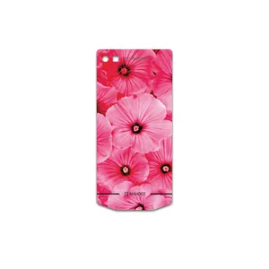 MAHOOT Pink-Flower Cover Sticker for BlackBerry Porsche Design P9982