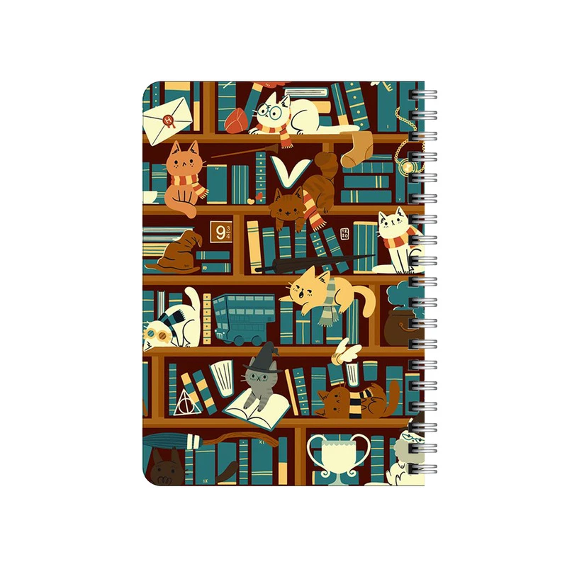 دفترچه یادداشت بامبیلیپ مدل چوبی طرح گربه با تم هری پاتر کد 5843868