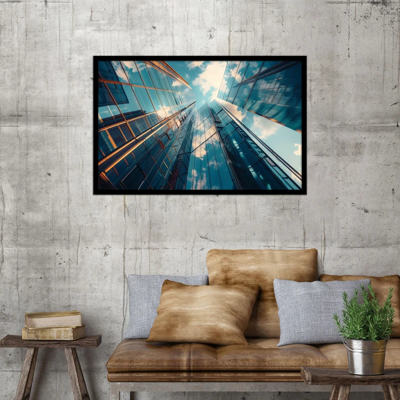 تابلو بکلیت طرح ساختمان و منظره شهری مدل B-bu1010