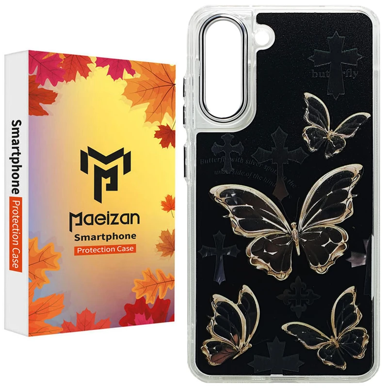 کاور پاییزان مدل Butterfly Cross طرح لاکجری مناسب برای گوشی موبایل سامسونگ Galaxy S21FE