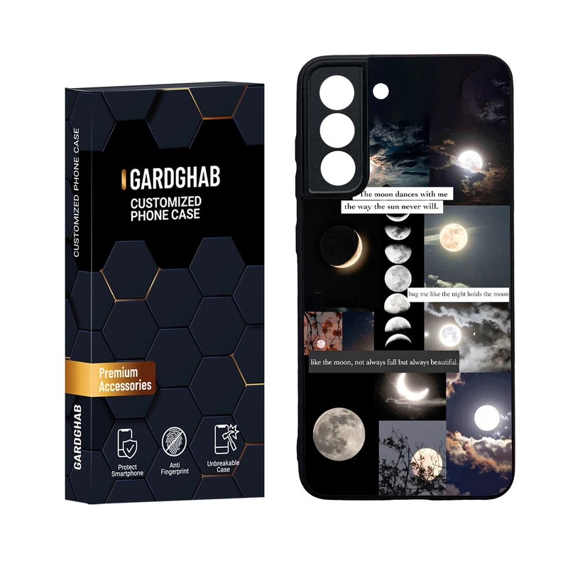  کاور گارد قاب مدل دور ژله ای پشت گلس کهکشان مناسب برای گوشی موبایل سامسونگ Galaxy S21 FE