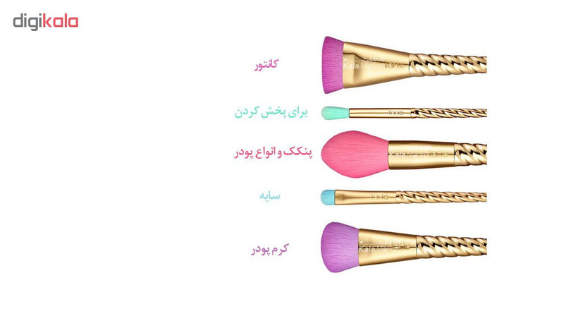 ست برس آرایشی مدل S212 مجموعه 5 عددی ست برس آرایشی مدل S212 مجموعه 5 عددی