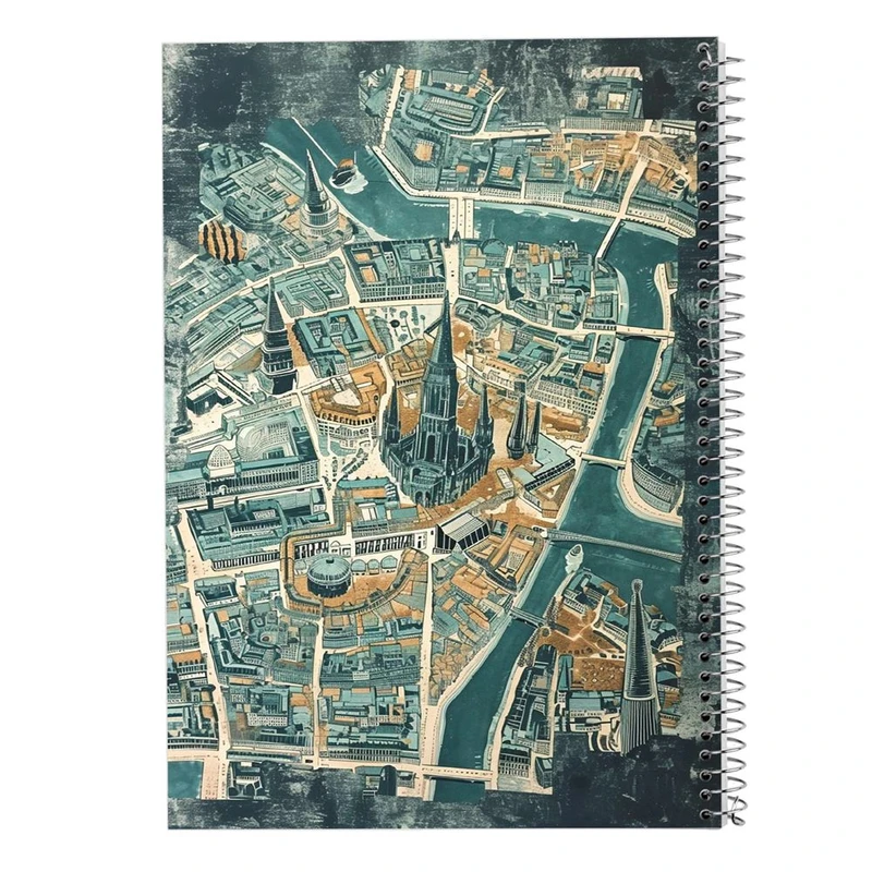 دفتر لیست خرید 50 برگ مدوپد مدل نقشه کد DF15512