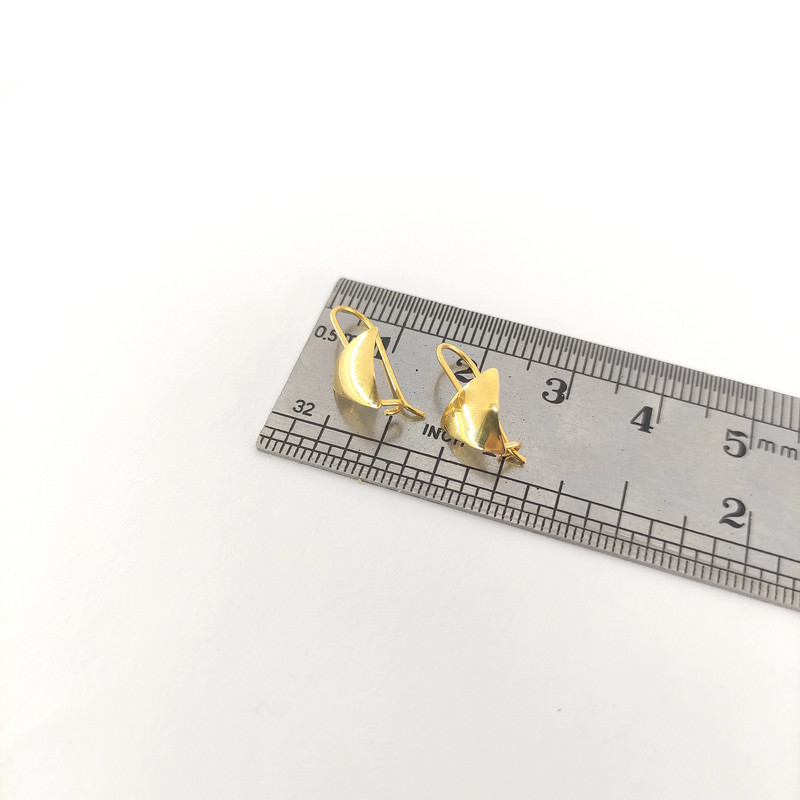 گوشواره طلا 18 عیار دخترانه طلا و جواهرسازی افرا مدل 071