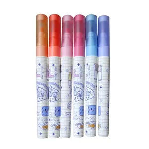 ماژیک علامت گذار مدل پاستلی طرح مدرسه کد mn56 بسته 5 عددی 