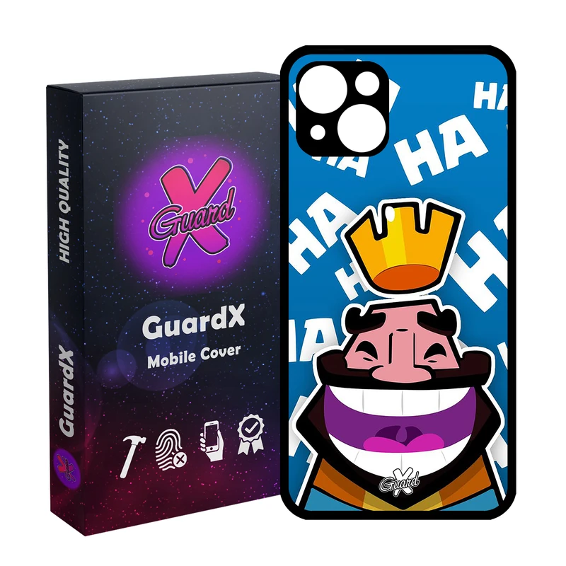 کاور گارد ایکس طرح Clash Royale مدل Glass10036 مناسب برای گوشی موبایل اپل iPhone 13
