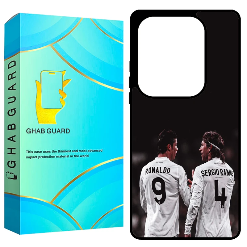 کاور قاب گارد طرح رونالدو و سرجیو مدل GCHPN13P مناسب برای گوشی موبایل شیائومی Redmi Note 13 Pro 4G / Poco M6 Pro 4G 