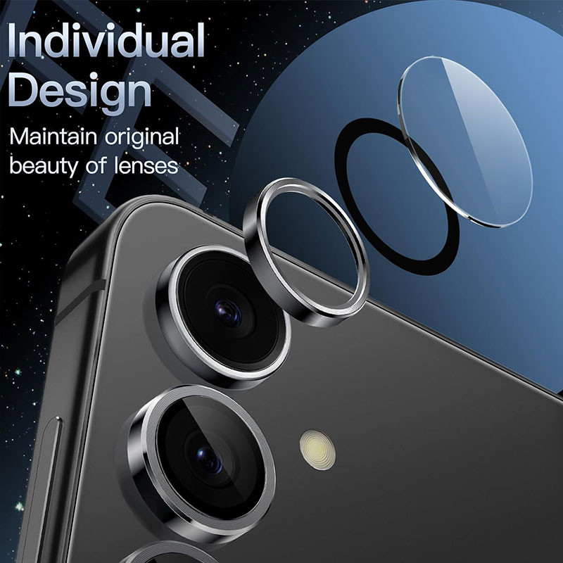 محافظ لنز دوربین فلزی مسیر مدل Ring Mtal مناسب برای گوشی موبایل سامسونگ Galaxy S25 FE