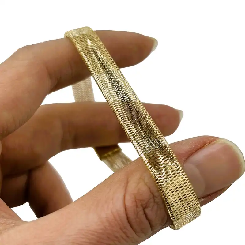 دستبند طلا 18 عیار دخترانه مدل کشی