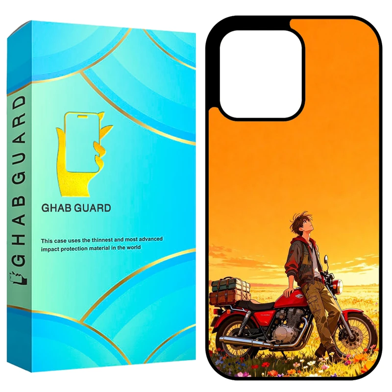 کاور قاب گارد طرح موتور سوار مدل GCHP16P مناسب برای گوشی موبایل اپل iPhone 16 Pro