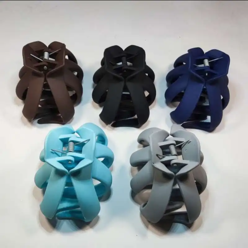 کلیپس مو زنانه مدل خرچنگی بزرگ بسته 4 عددی