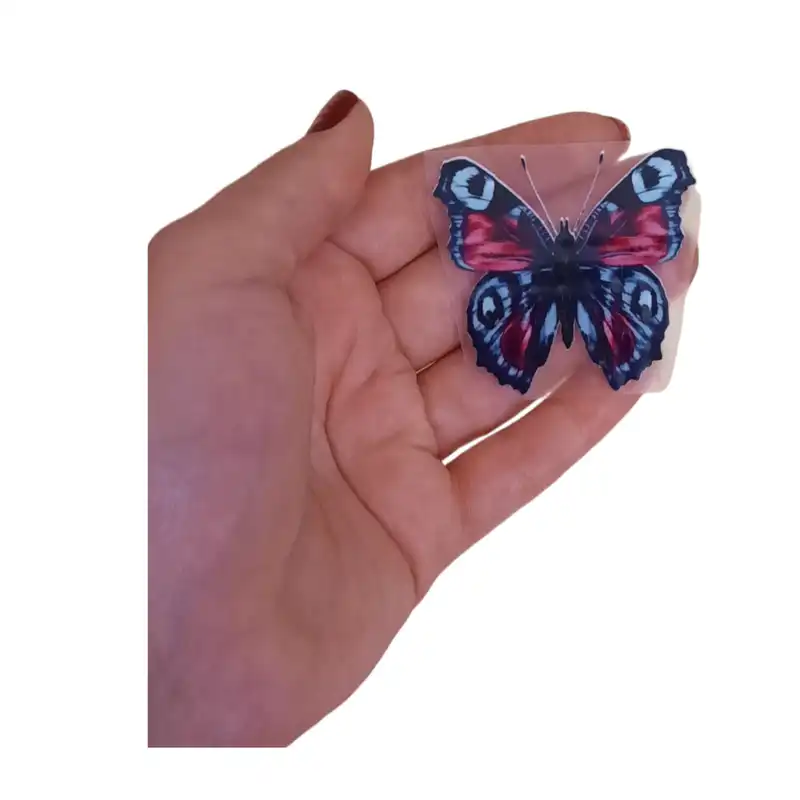 استیکر پارچه و لباس حرارتی مدل پروانه مجموعه 5 عددی