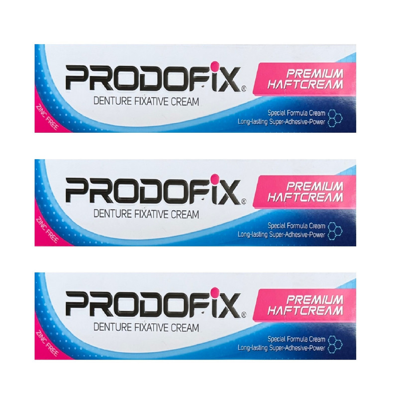 چسب دندان مصنوعی پرودوفیکس مدل  Premium Haftcream وزن 40 گرم مجموعه 3 عددی
