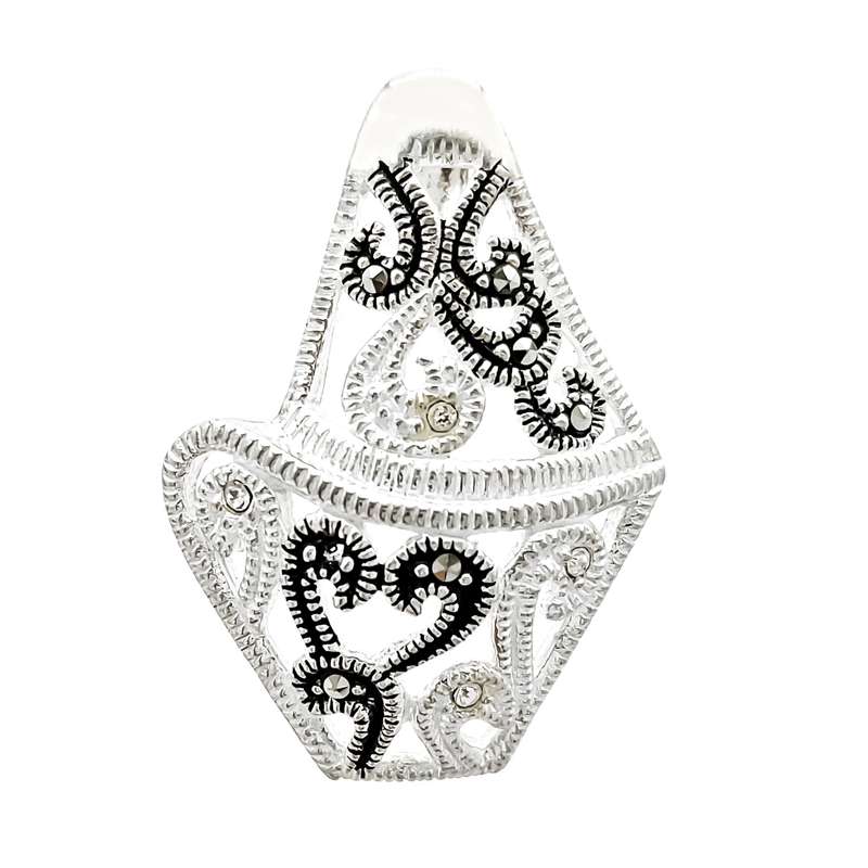 آویز گردنبند نقره زنانه مدل VM9612