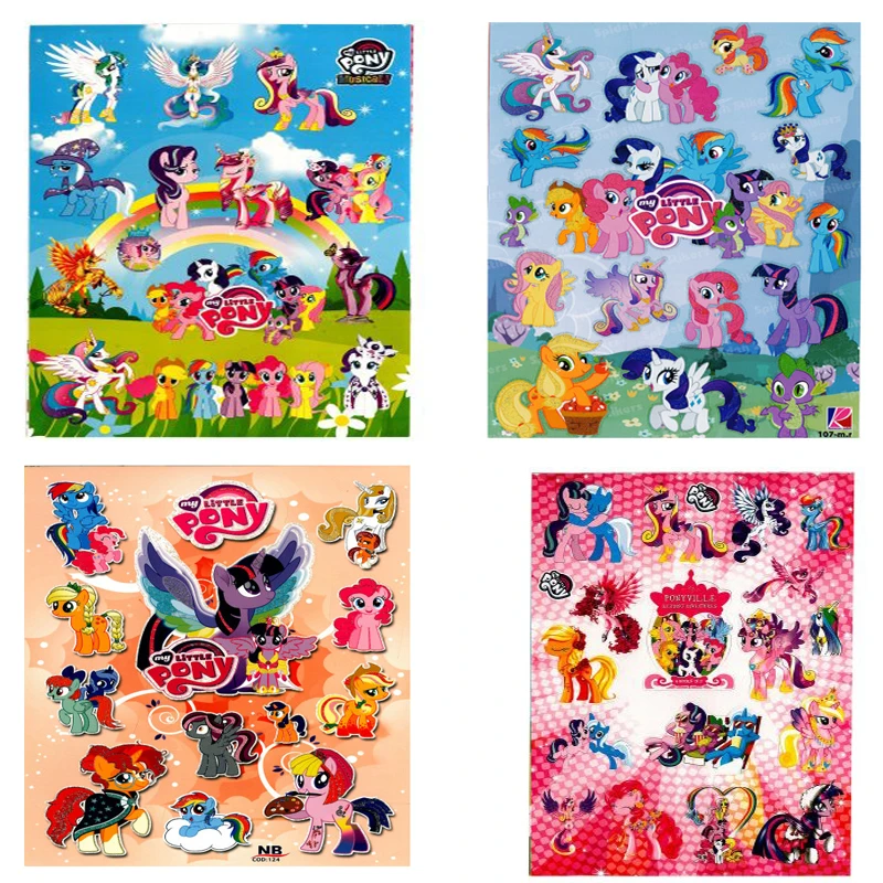 استیکر کودک طرح یونیکورن کد PAW111 بسته 4 عددی 